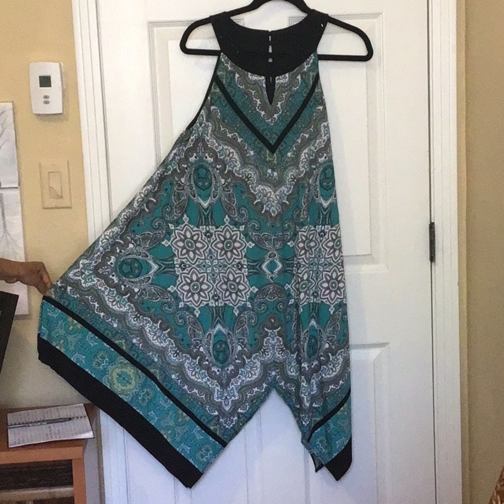 R&M Richards Petite Size 10 Teal dress